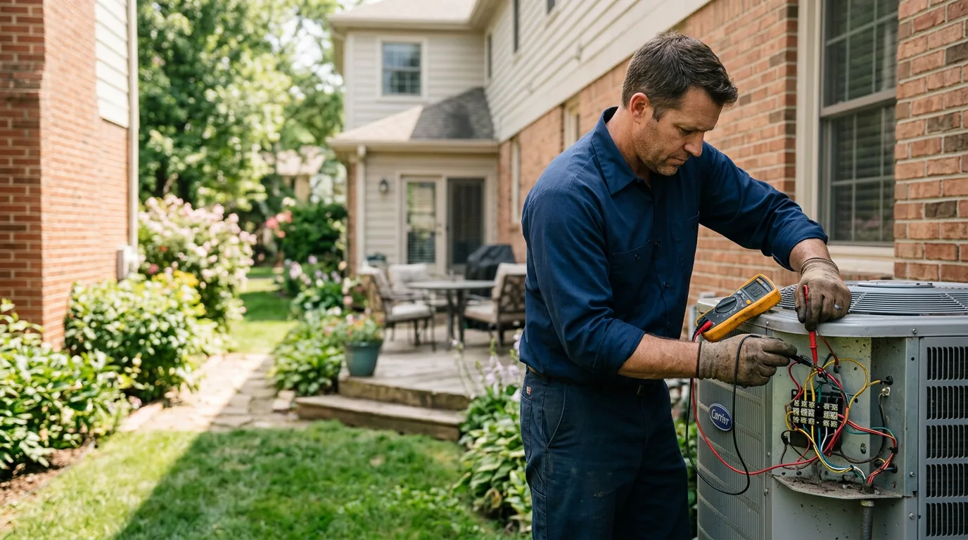 HVAC technician working near Shippensburg, PA
